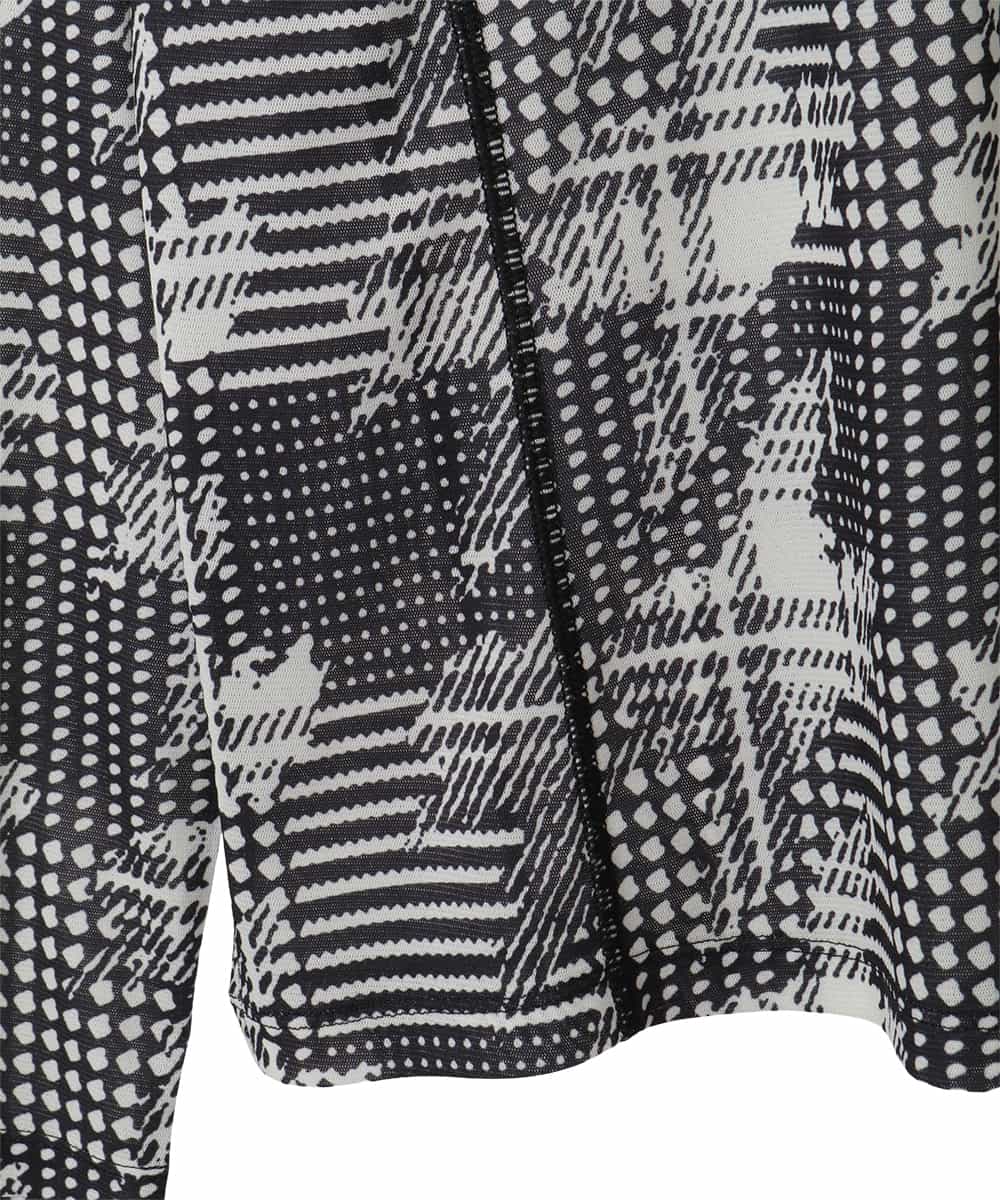R6KAG16190 HIROKO BIS(小さいサイズ)(メゾン ドゥ サンク) 【小さいサイズ】千鳥ドットハイネックプルオーバー ブラック