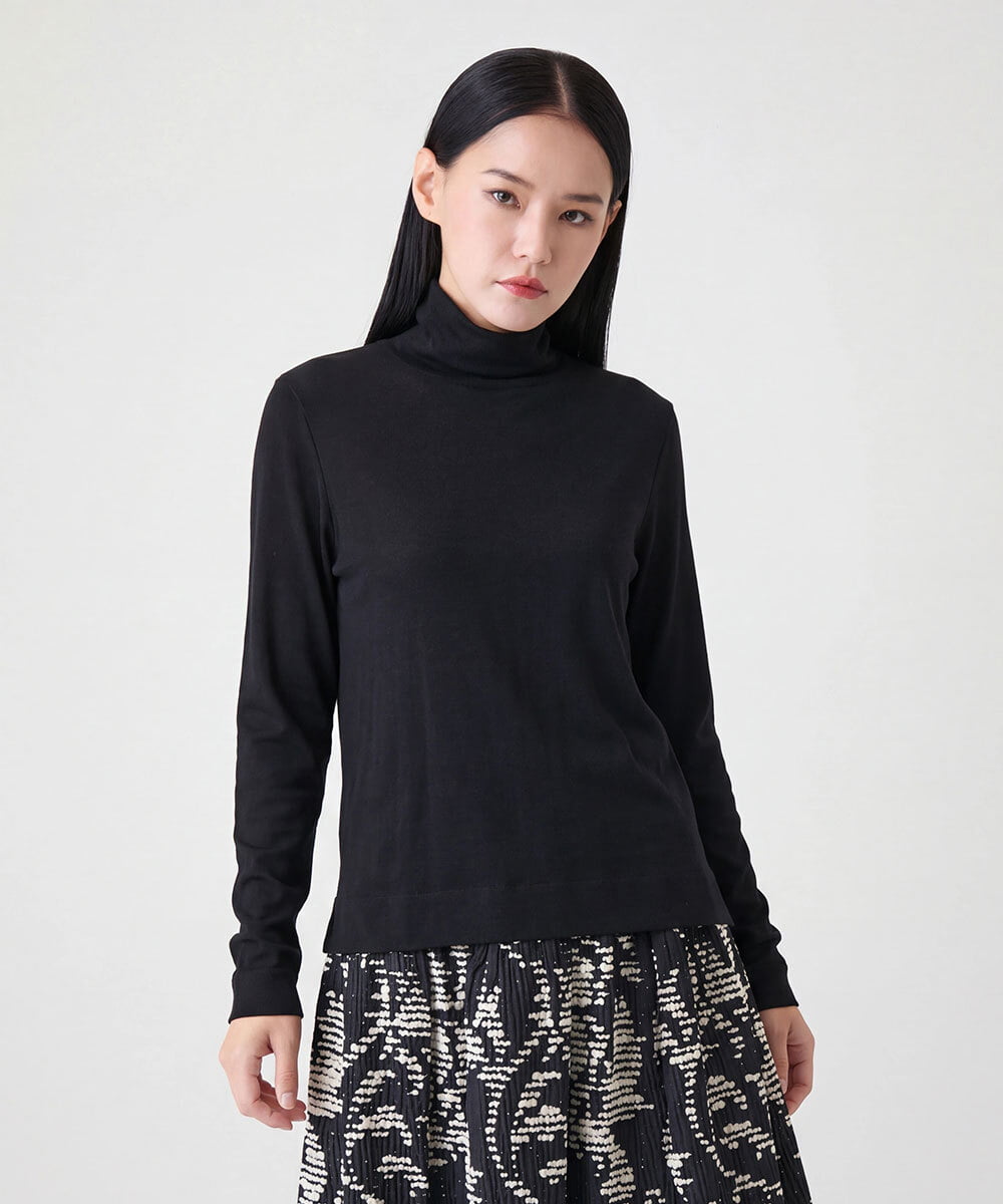 R6KAG70160 HIROKO BIS(小さいサイズ)(メゾン ドゥ サンク) 【小さいサイズ/開封後の返品交換不可】セラミド配合ハイネックトップ ブラック