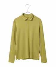R6KAH18160 HIROKO BIS(小さいサイズ)(メゾン ドゥ サンク) 【小さいサイズ】シャツカラーハイネックカットソー ライトイエロー