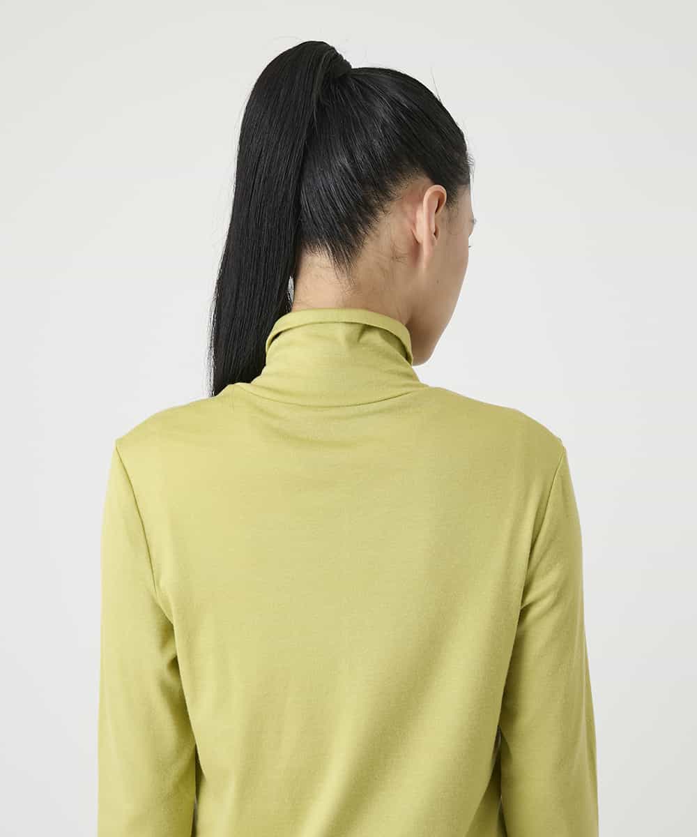 R6KAH18160 HIROKO BIS(小さいサイズ)(メゾン ドゥ サンク) 【小さいサイズ】シャツカラーハイネックカットソー ライトイエロー