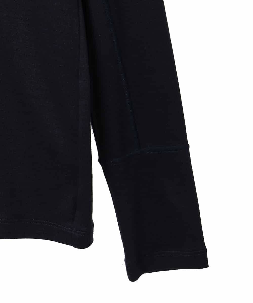 R6KAH18160 HIROKO BIS(小さいサイズ)(メゾン ドゥ サンク) 【小さいサイズ】シャツカラーハイネックカットソー ネイビー