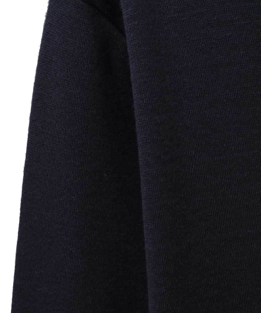 R6KAH18160 HIROKO BIS(小さいサイズ)(メゾン ドゥ サンク) 【小さいサイズ】シャツカラーハイネックカットソー ネイビー