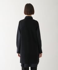 R6KAV02330 HIROKO BIS(小さいサイズ)(メゾン ドゥ サンク) 【小さいサイズ/洗える】ニットジョイントフラワーレースベスト ブラック系