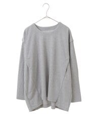 R6KAW65180 HIROKO BIS(小さいサイズ)(メゾン ドゥ サンク) 【小さいサイズ/ 洗える】プリーツジャージーデザインプルオーバー ブルー