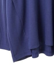 R6KAW65180 HIROKO BIS(小さいサイズ)(メゾン ドゥ サンク) 【小さいサイズ/ 洗える】プリーツジャージーデザインプルオーバー ブルー