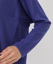 R6KAW65180 HIROKO BIS(小さいサイズ)(メゾン ドゥ サンク) 【小さいサイズ/ 洗える】プリーツジャージーデザインプルオーバー ブルー
