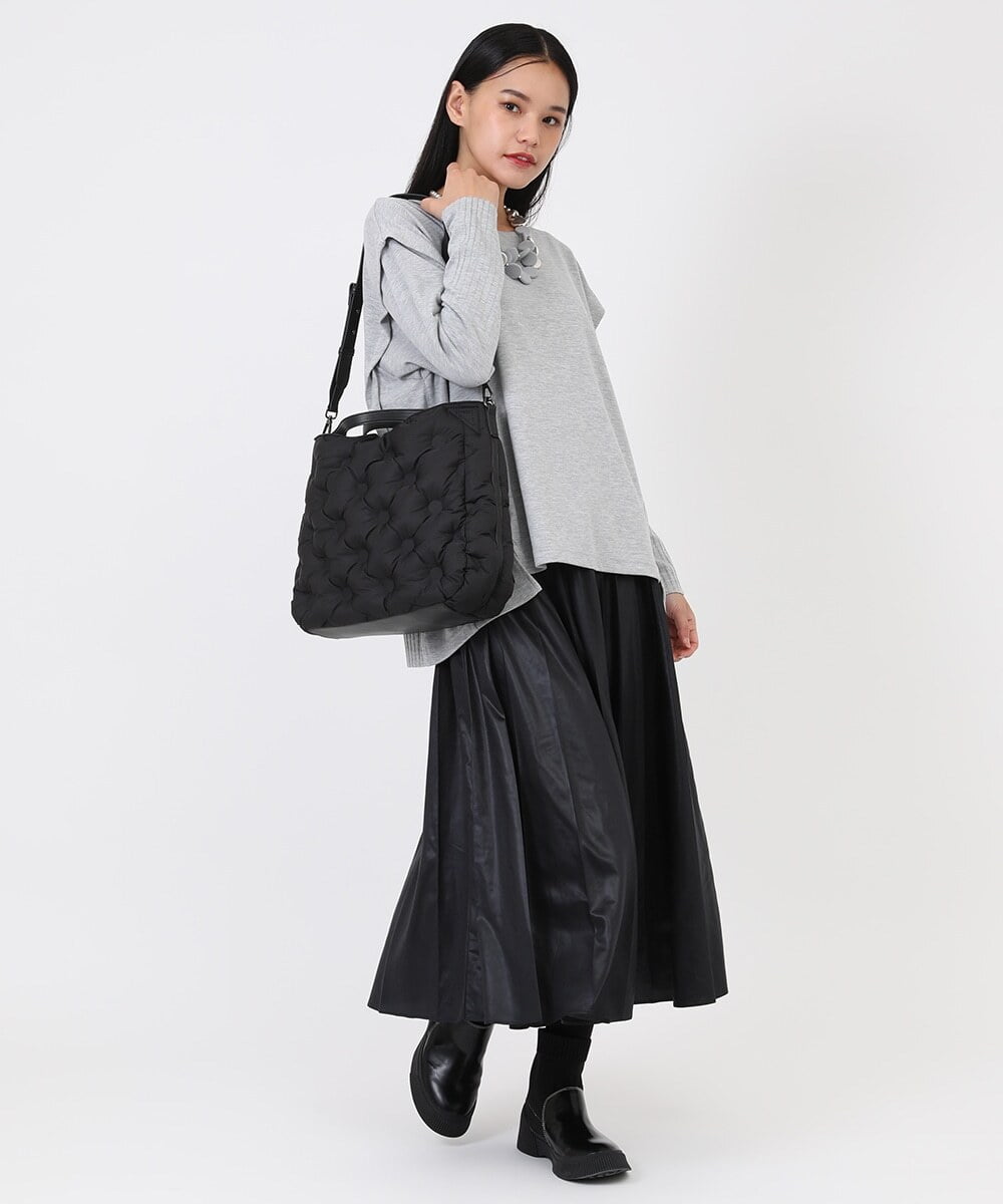 R6KAW65180 HIROKO BIS(小さいサイズ)(メゾン ドゥ サンク) 【小さいサイズ/ 洗える】プリーツジャージーデザインプルオーバー ブルー