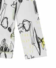 R6KDD60230 HIROKO BIS(小さいサイズ)(メゾン ドゥ サンク) 【小さいサイズ】アートプリントカットソー ネイビー