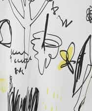 R6KDD60230 HIROKO BIS(小さいサイズ)(メゾン ドゥ サンク) 【小さいサイズ】アートプリントカットソー ネイビー