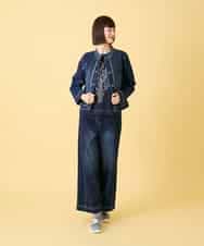 R6KED22190 HIROKO BIS(小さいサイズ)(メゾン ドゥ サンク) 【小さいサイズ】サボテン刺繍コットンTシャツ イエロー