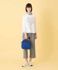 R6KED22190 HIROKO BIS(小さいサイズ)(メゾン ドゥ サンク) 【小さいサイズ】サボテン刺繍コットンTシャツ イエロー