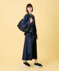 R6KED23230 HIROKO BIS(小さいサイズ)(メゾン ドゥ サンク) 【小さいサイズ】フローラルタイポTシャツ ブラック