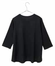 R6KED23230 HIROKO BIS(小さいサイズ)(メゾン ドゥ サンク) 【小さいサイズ】フローラルタイポTシャツ ブラック