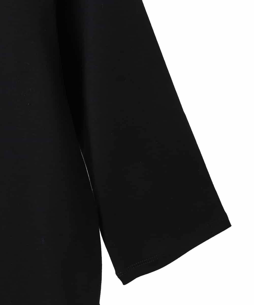 R6KED23230 HIROKO BIS(小さいサイズ)(メゾン ドゥ サンク) 【小さいサイズ】フローラルタイポTシャツ ブラック