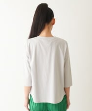 R6KFB36240 HIROKO BIS(小さいサイズ)(メゾン ドゥ サンク) 【小さいサイズ】転写プリントドッキングカットソー ライトグレー