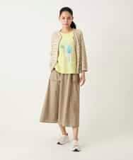 R6KFD38260 HIROKO BIS(小さいサイズ)(メゾン ドゥ サンク) 【小さいサイズ】異素材ジョイントコラージュデザインカットソー イエロー