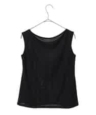 R6KFD76069 HIROKO BIS(小さいサイズ)(メゾン ドゥ サンク) 【小さいサイズ】ベーシックインナータンクトップ ブラック