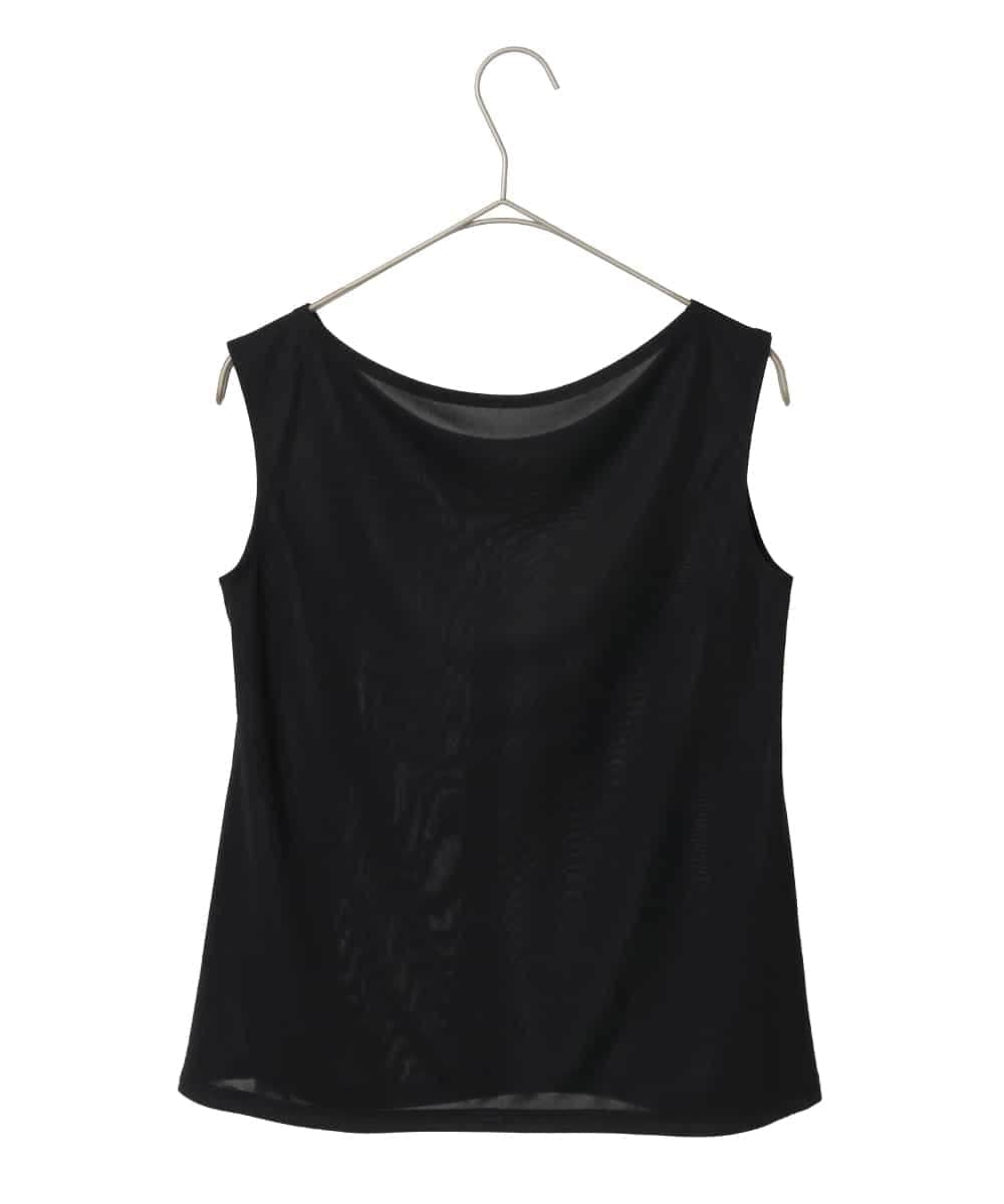 R6KFD76069 HIROKO BIS(小さいサイズ)(メゾン ドゥ サンク) 【小さいサイズ】ベーシックインナータンクトップ ブラック