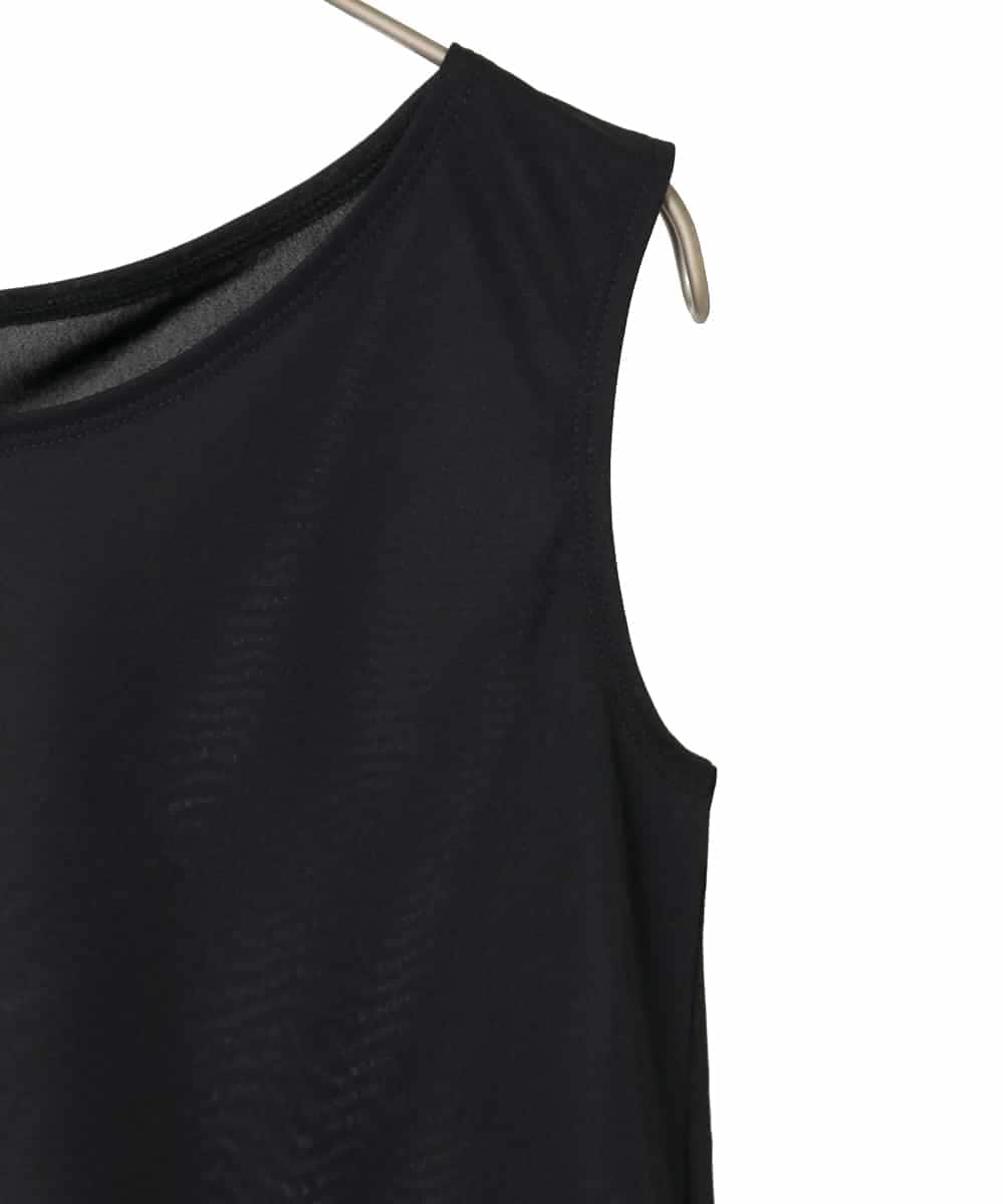 R6KFD76069 HIROKO BIS(小さいサイズ)(メゾン ドゥ サンク) 【小さいサイズ】ベーシックインナータンクトップ ブラック