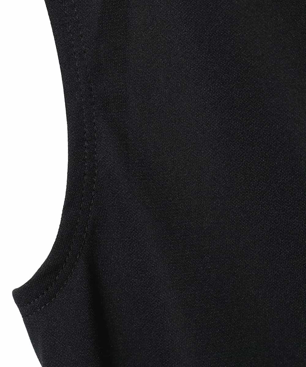 R6KFD76069 HIROKO BIS(小さいサイズ)(メゾン ドゥ サンク) 【小さいサイズ】ベーシックインナータンクトップ ブラック