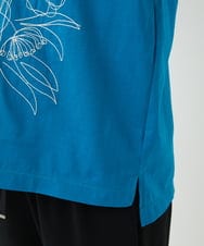 R6KGA07190 HIROKO BIS(小さいサイズ)(メゾン ドゥ サンク) 【小さいサイズ】ステッチ刺繍デザインTシャツ ブルー