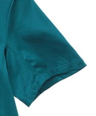 R6KGA11180 HIROKO BIS(小さいサイズ)(メゾン ドゥ サンク) 【小さいサイズ】カーブ切り替えコットンカットソー ブルーグリーン