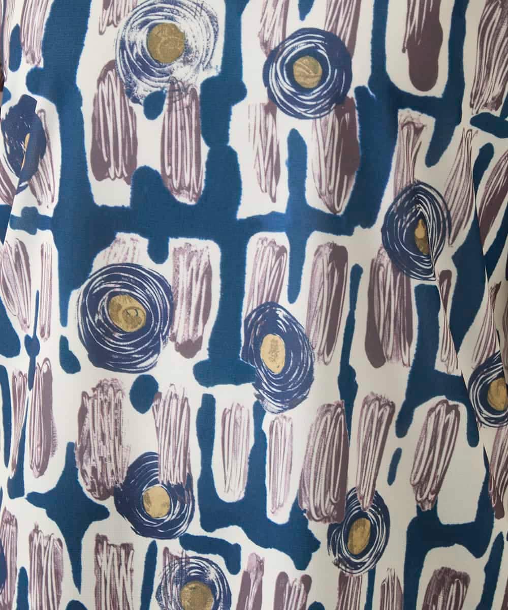 R6KGE03190 HIROKO BIS(小さいサイズ)(メゾン ドゥ サンク) 【小さいサイズ】エスニックグラフィックデザインカットソー ベージュ