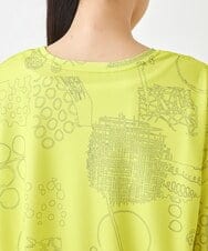 R6KGW64190 HIROKO BIS(小さいサイズ)(メゾン ドゥ サンク) 【小さいサイズ】幾何学POPオフシルエットカットソー イエロー系