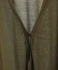 R6KGW66190 HIROKO BIS(小さいサイズ)(メゾン ドゥ サンク) 【小さいサイズ】スリットフレアヘムニットカーディガン ホワイト