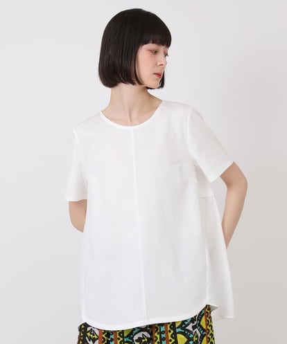 R6KHV15150  【小さいサイズ/洗濯機で洗える】バックフレアドッキングTシャツ