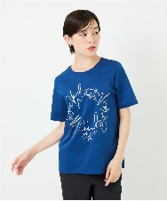 R6KIB09190 HIROKO BIS(小さいサイズ)(メゾン ドゥ サンク) 【小さいサイズ/接触冷感】ブレード刺繍デザインカットソー ブルー