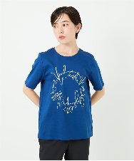 R6KIB09190 HIROKO BIS(小さいサイズ)(メゾン ドゥ サンク) 【小さいサイズ/接触冷感】ブレード刺繍デザインカットソー ブルー