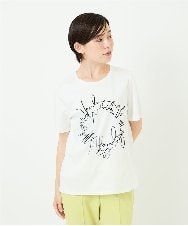 R6KIB09190 HIROKO BIS(小さいサイズ)(メゾン ドゥ サンク) 【小さいサイズ/接触冷感】ブレード刺繍デザインカットソー ブルー