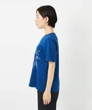R6KIB09190 HIROKO BIS(小さいサイズ)(メゾン ドゥ サンク) 【小さいサイズ/接触冷感】ブレード刺繍デザインカットソー ブルー