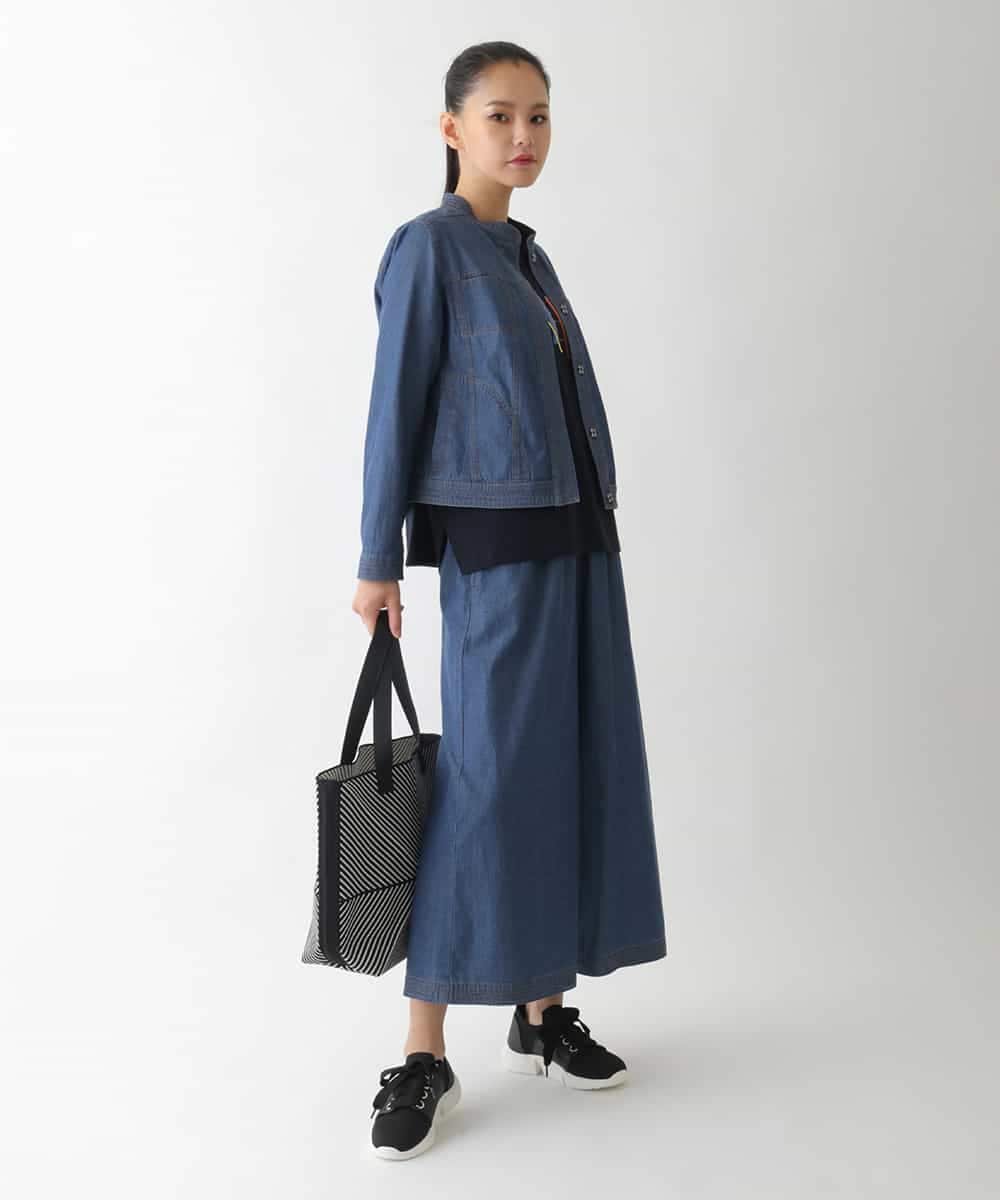 R6KJB12230 HIROKO BIS(小さいサイズ)(メゾン ドゥ サンク) 【小さいサイズ】クラフト刺繍デザインカットソー ホワイト