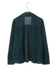 R6KLT53270 HIROKO BIS(小さいサイズ)(メゾン ドゥ サンク) 【小さいサイズ】バックプリーツジャージーカーディガン ベージュ