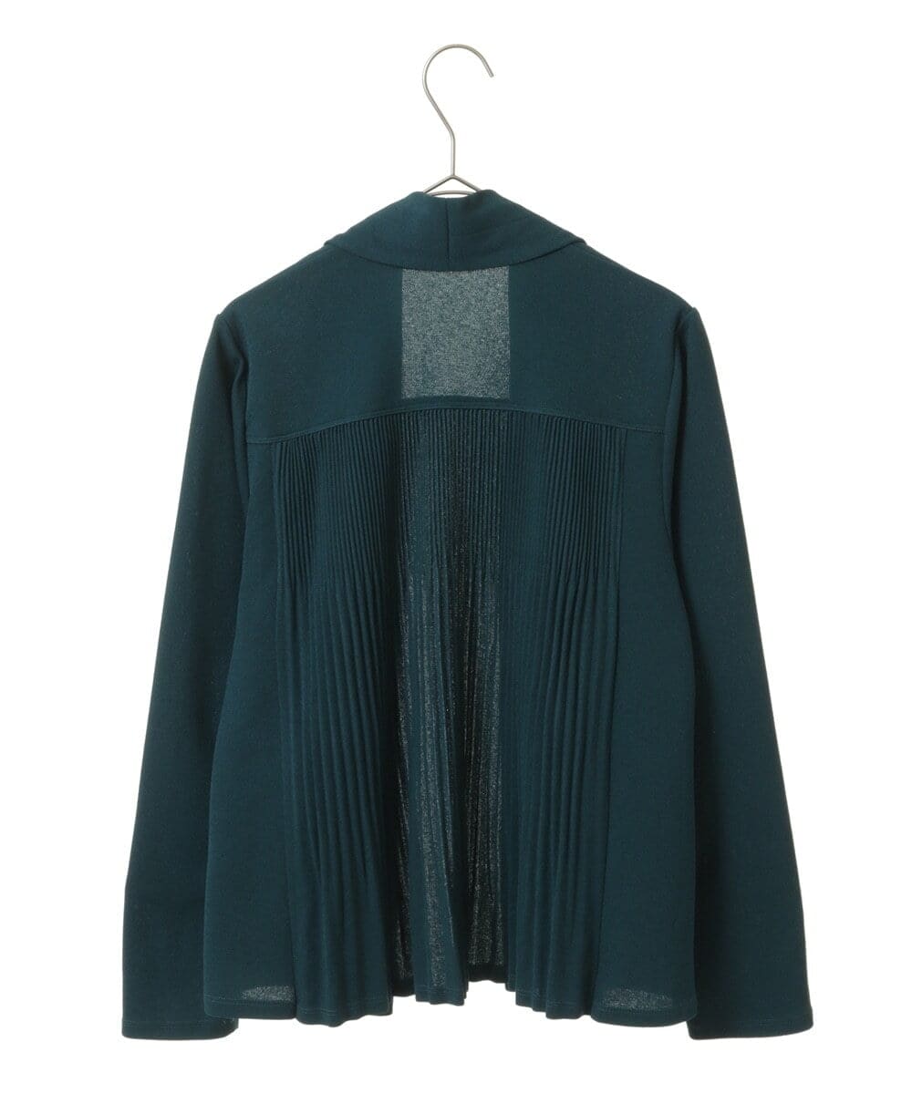 R6KLT53270 HIROKO BIS(小さいサイズ)(メゾン ドゥ サンク) 【小さいサイズ】バックプリーツジャージーカーディガン ベージュ