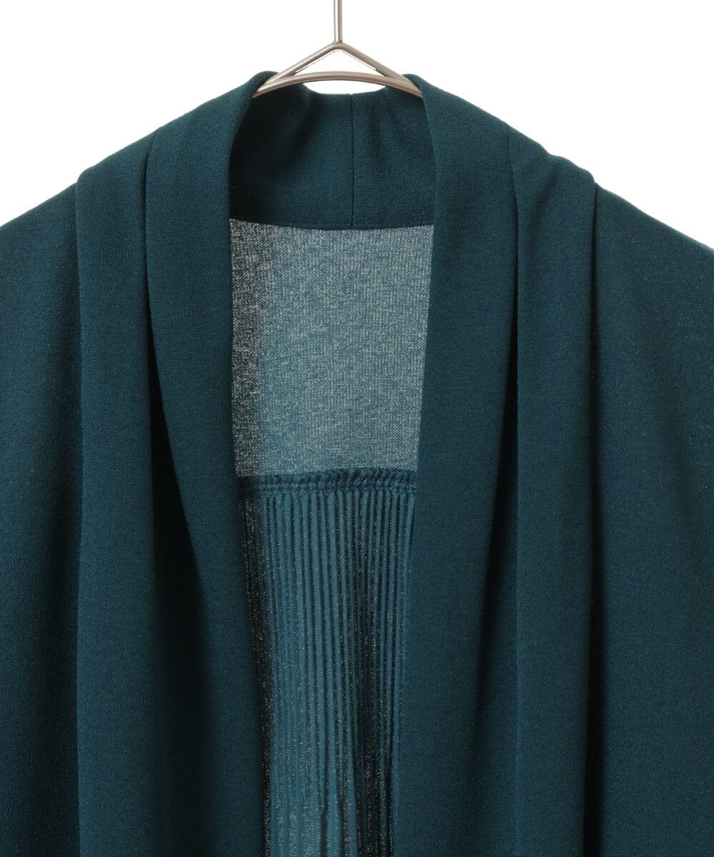 R6KLT53270 HIROKO BIS(小さいサイズ)(メゾン ドゥ サンク) 【小さいサイズ】バックプリーツジャージーカーディガン ベージュ