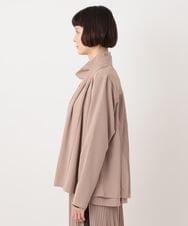 R6KLT53270 HIROKO BIS(小さいサイズ)(メゾン ドゥ サンク) 【小さいサイズ】バックプリーツジャージーカーディガン ベージュ