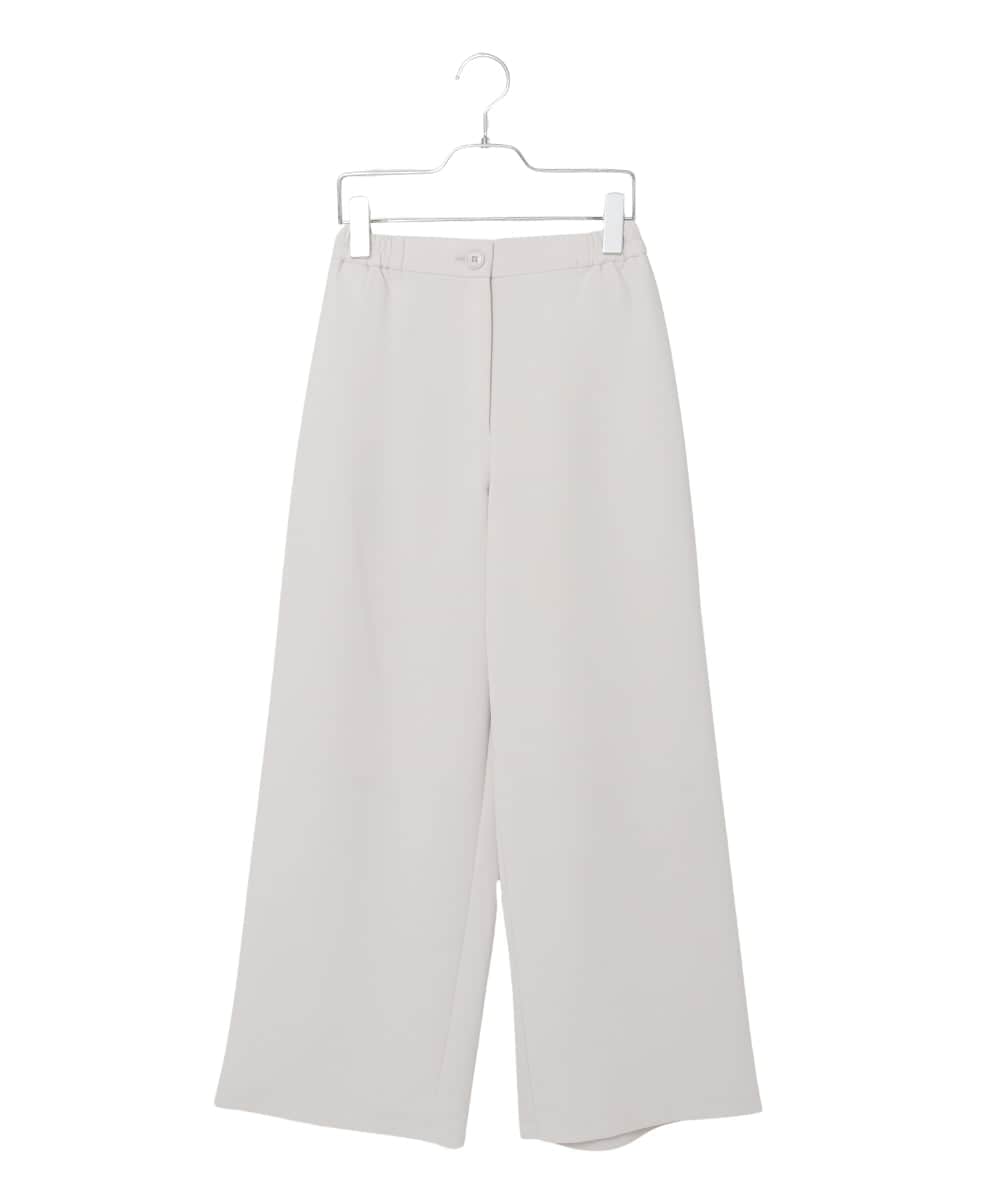 R6LAD25230 HIROKO BIS(小さいサイズ)(メゾン ドゥ サンク) 【小さいサイズ】ソフトツイルセミワイドパンツ ライトグレー