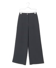 R6LAD25230 HIROKO BIS(小さいサイズ)(メゾン ドゥ サンク) 【小さいサイズ】ソフトツイルセミワイドパンツ ライトグレー