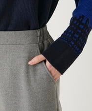 R6LAE20230 HIROKO BIS(小さいサイズ)(メゾン ドゥ サンク) 【小さいサイズ】両面起毛デザインプルオンパンツ グレー