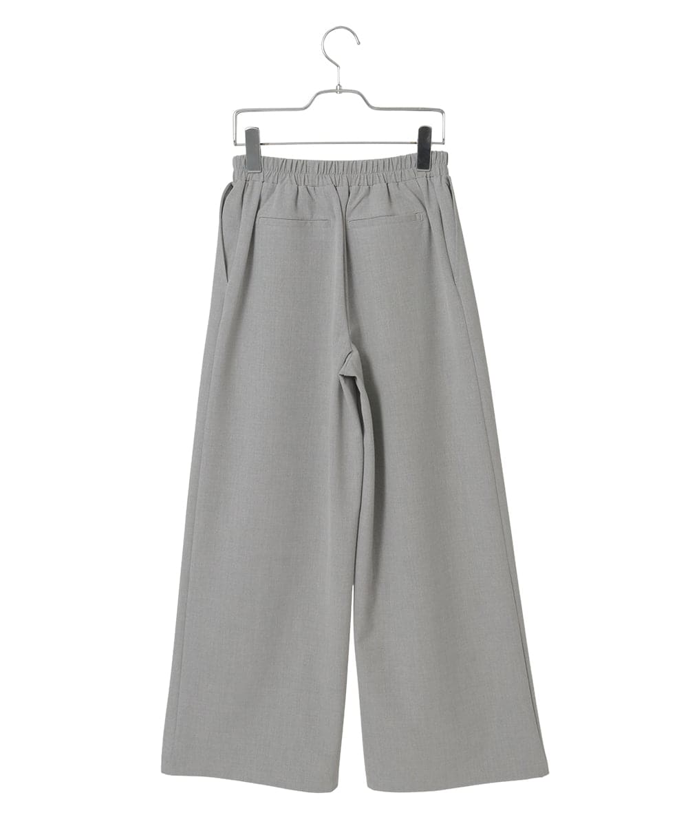 R6LAF30230 HIROKO BIS(小さいサイズ)(メゾン ドゥ サンク) 【小さいサイズ】ストレッチワイドパンツ/アルガンオイル加工/洗える ベージュ