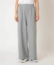 R6LAF30230 HIROKO BIS(小さいサイズ)(メゾン ドゥ サンク) 【小さいサイズ】ストレッチワイドパンツ/アルガンオイル加工/洗える ベージュ