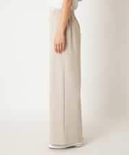 R6LAF30230 HIROKO BIS(小さいサイズ)(メゾン ドゥ サンク) 【小さいサイズ】ストレッチワイドパンツ/アルガンオイル加工/洗える ベージュ