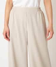 R6LAF30230 HIROKO BIS(小さいサイズ)(メゾン ドゥ サンク) 【小さいサイズ】ストレッチワイドパンツ/アルガンオイル加工/洗える ベージュ