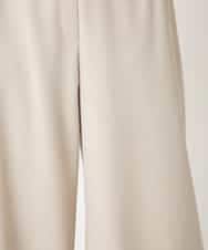 R6LAF30230 HIROKO BIS(小さいサイズ)(メゾン ドゥ サンク) 【小さいサイズ】ストレッチワイドパンツ/アルガンオイル加工/洗える ベージュ