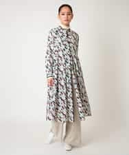 R6LAF30230 HIROKO BIS(小さいサイズ)(メゾン ドゥ サンク) 【小さいサイズ】ストレッチワイドパンツ/アルガンオイル加工/洗える ベージュ