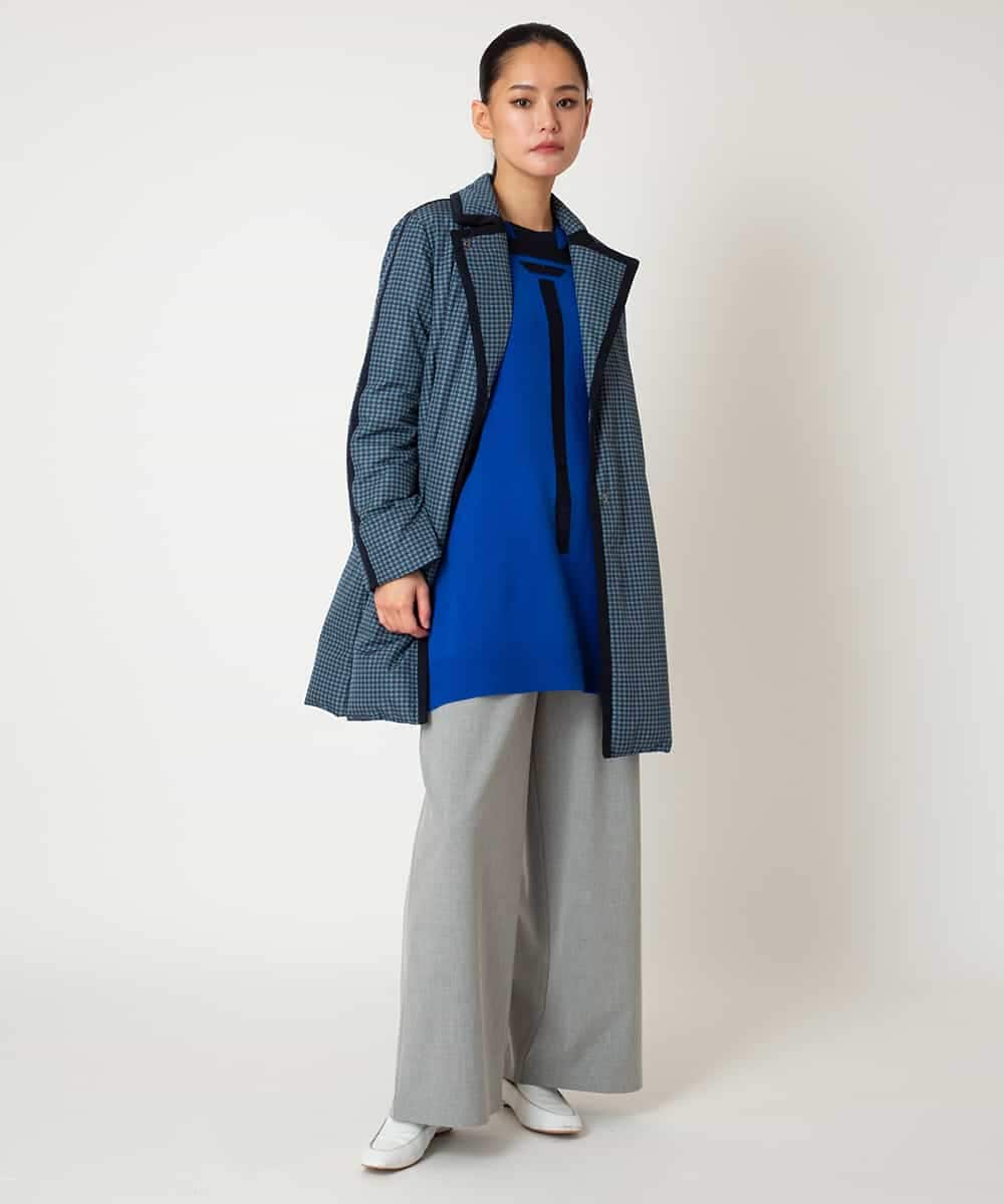 R6LAF30230 HIROKO BIS(小さいサイズ)(メゾン ドゥ サンク) 【小さいサイズ】ストレッチワイドパンツ/アルガンオイル加工/洗える ベージュ