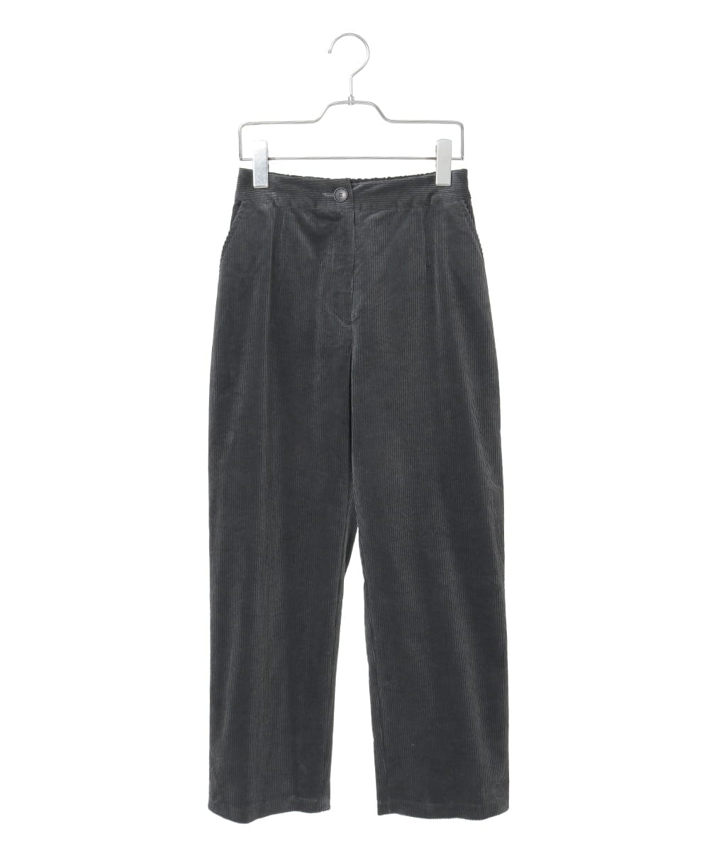 R6LAF31230 HIROKO BIS(小さいサイズ)(メゾン ドゥ サンク) 【小さいサイズ】ストレッチコーデュロイパンツ /洗える ダークグレー